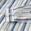 Mens Trendy Striped Long Sleeve Casual Shirt Linen Cotton Blend Four Seasons