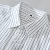 Mens Cotton Striped Long Sleeve Casual Blue Shirt Comfy Daily Four Seasons