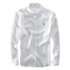 Mens Linen Long Sleeve Casual Shirt Solid Square Collar Single Breasted Office