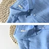Mens Casual Long Sleeve Linen Cotton Solid Shirt Turn Down Collar