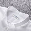 Mens Casual White Linen Cotton Long Sleeve Office Shirt