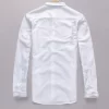 Mens Casual White Linen Cotton Long Sleeve Office Shirt