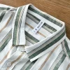 Mens Trendy Striped Long Sleeve Casual Shirt Linen Cotton Blend Four Seasons