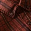 Mens Cotton Plaid Long Sleeve Casual Office Shirt Turn Down Collar All Season