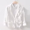 Mens Spring Fall Casual Cotton Linen Blazer Turn-Down Collar Breathable Plus Size