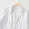 Mens Linen Casual Blazer Breathable Turn-Down Collar Plus Size