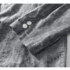 Mens Linen Casual Blazer Breathable Turn-Down Collar Plus Size
