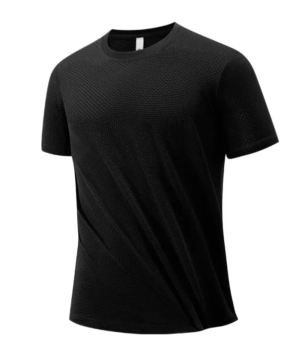 Mens Casual Quick Dry Moisture Wicking Short Sleeve T-Shirt