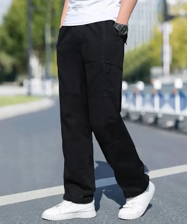 Mens Cargo Pants Safari Style Regular Fit Midweight Spring Summer